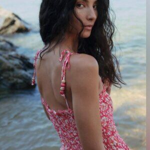 Zara Hawaiian Midi Dress